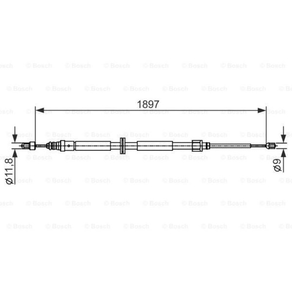 Bosch Handbremsseil Bremsseil Hinten Links Rechts FüR Renault ScéNic III-image