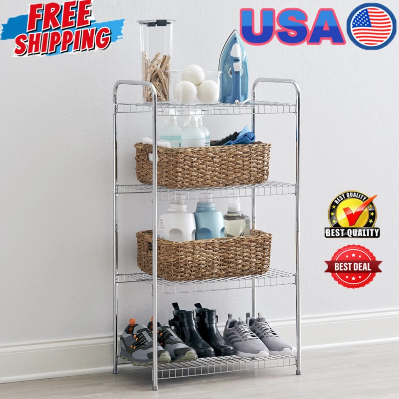  4 Tier Closet Organizers and Storage Shelves for