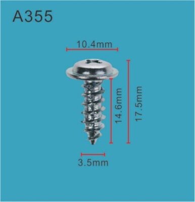 10pcs Fit TOYOTA  Fog Light Lamp Screw 9016750063 by Autobahn88