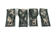 4 PACK USGI Military MOLLE ACU 9mm Single Mag Magazine Pouches 8465-01-524-7361