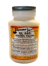 Ceramic Glaze Brand Duncan Brand Discontinued Color Golden Yellow GL665 - 16 OZ