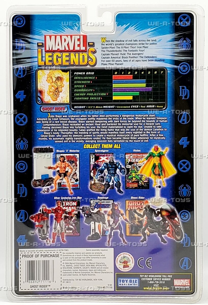 Marvel Legends Series 7 Ghost Rider Action Figure 2004 Toy Marvel Legends Series 7 Ghost Rider Action Figure 2004 Toy
