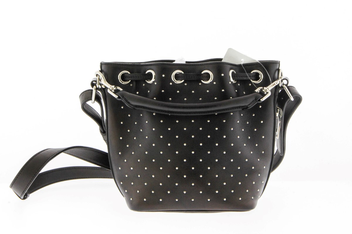 Yves Saint Laurent Borsa a tracolla con borchie medie nera (CSC022362)