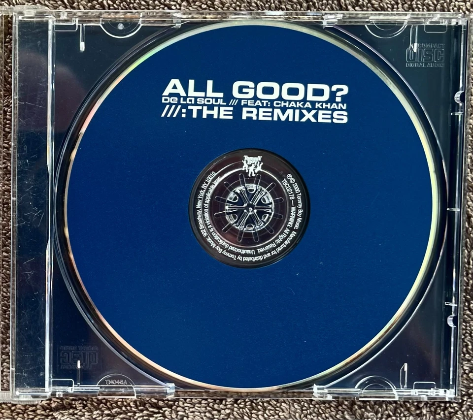 DE LA SOUL 2000 CD ALL GOOD ?  FEAT: CHAKA KHAN  THE REMIXES Tommy Boy 6 Tracks Foto 4 de 4