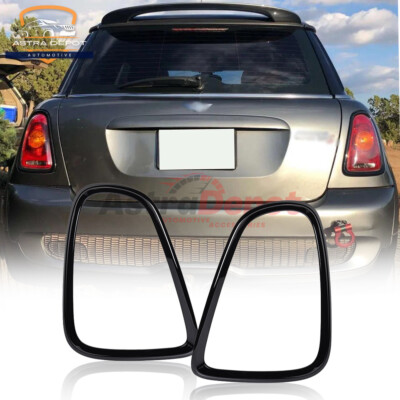 L+R Gloss Black Tail Light Trim Ring for Mini Cooper R56 R57 R58 R59 2007-2013