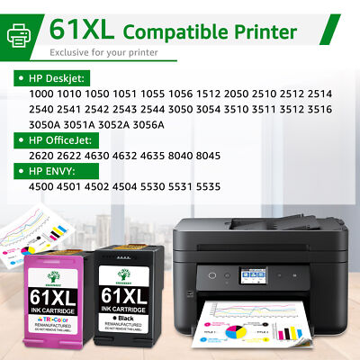 Black Color Ink Cartridges 60XL 61XL 62XL 63XL 64XL 65XL 67XL for HP Printer Lot