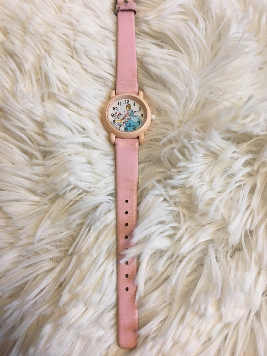 Walt Disney Lorus Quartz Ladies Pink Cinderella Watch