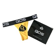 Official Iconic QOS BRAND Yellow Thong - Queen Of Spades Hotwife Panties