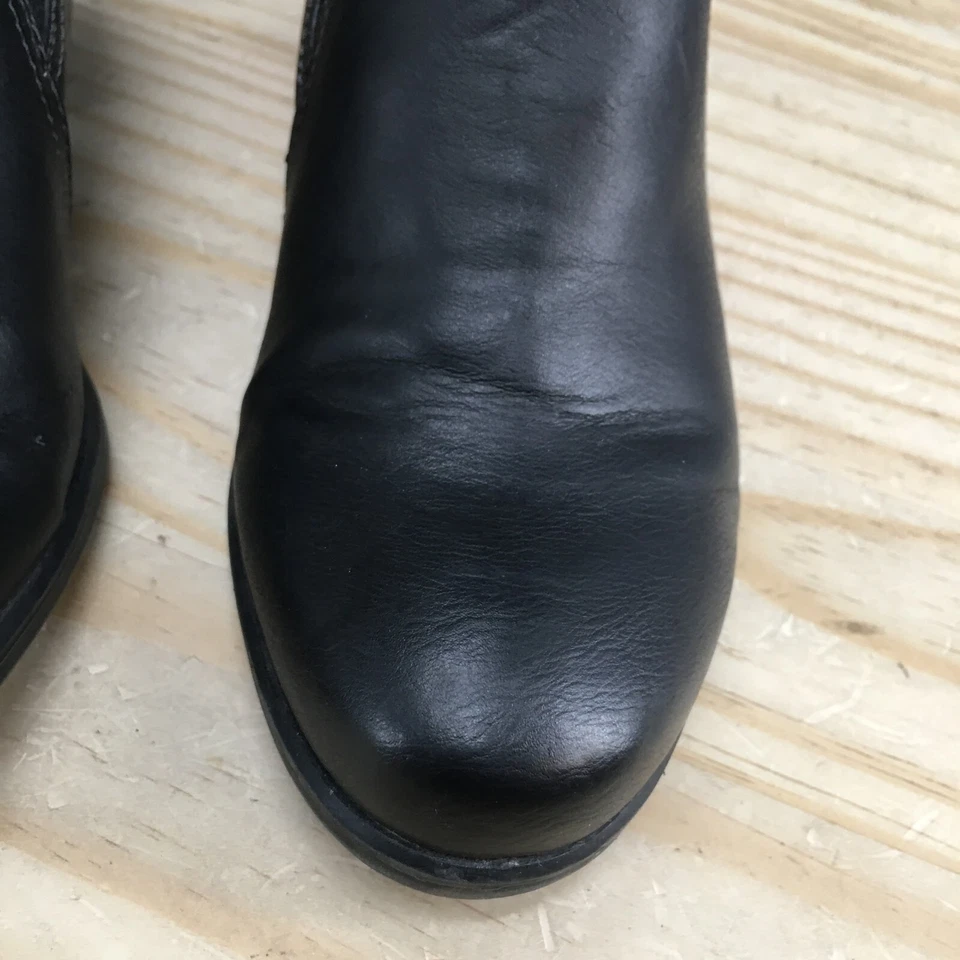 Natural Soul 靴子女式 6 M Kasta 拉链低踝靴黑色人造皮革 — 第 4/4 张图片