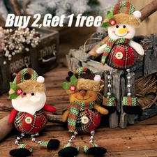 Christmas Doll Pendant Christmas Tree Decorations Elk Old Man Snowman Doll