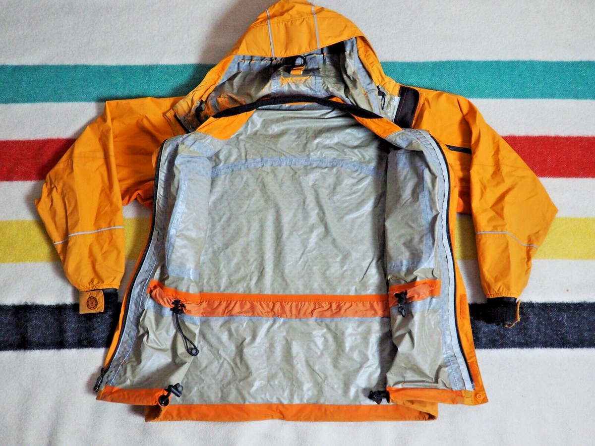 patagonia lotus design ロータスデザインコラボ　jaket PATAGONIA Lotus Design 2006 Orange Two-Tone Logo Hooded