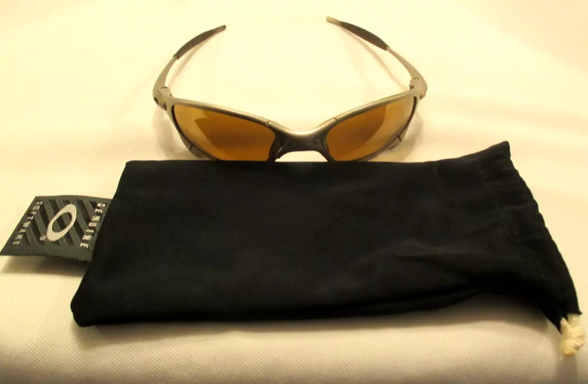 OAKLEY JULIET T007263 TITANIUM W GOLD IRIDIUM LENSES SUNGLASSES X