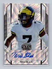 2021 Leaf Tarik Black Metal Draft Auto Rookie RC /75
