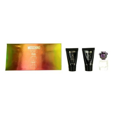 Moschino Toy 2 Pearl 3 Pc Mini Gift Set EDP Splash Lotion & Shower Gel New Box