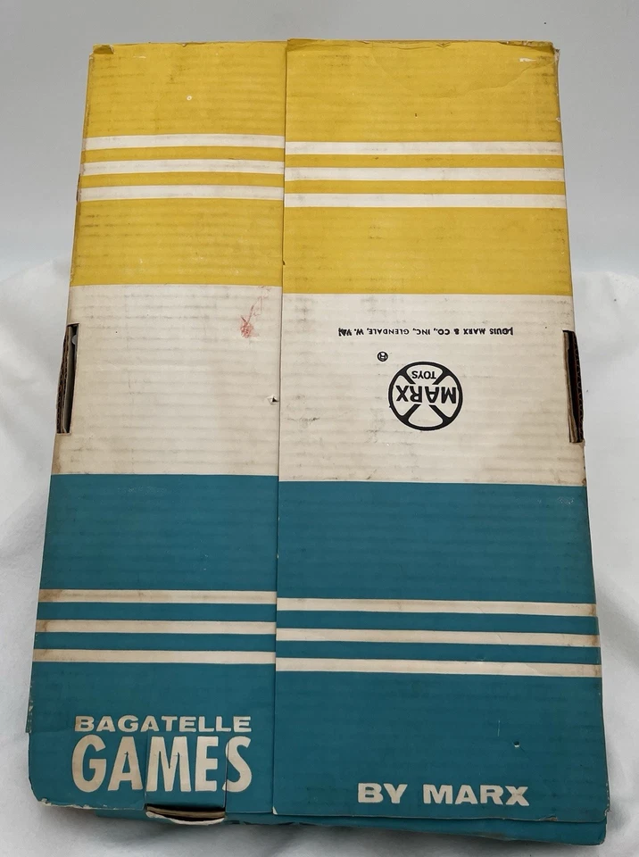 CAJA ORIGINAL VINTAGE PLAY LINE THE BIG GAME BAGATELLE PINBALL DE MARX Foto 2 de 4