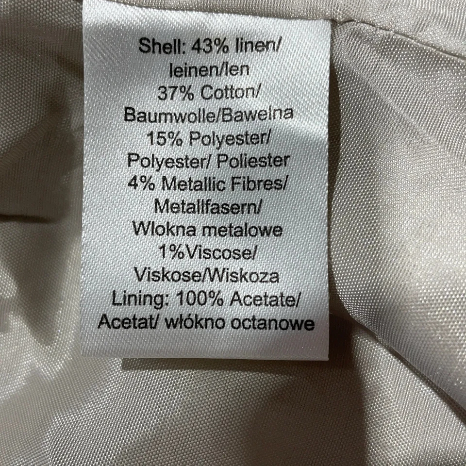Clements Ribeiro, Jacke, Damen, Größe: 34, Silber #J48 - Bild 4 von 4