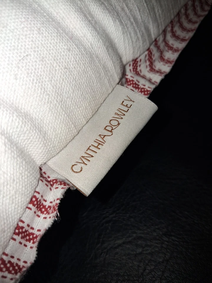 Cynthia Rowley Christmas Tree Red Truck Throw Pillow Holiday Rustic Country USA - Image 3 of 4