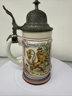 Vintage Antique lithophane Beer Stein With Pewter Lid — photo 3