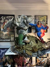 Iron Studios 1/6 Scale Superman Vs Doomsday Battle Statue Ivan Reis