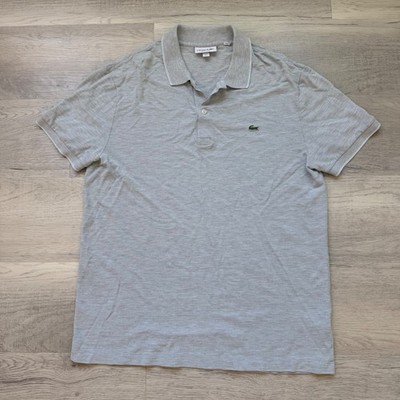 Lacoste Men's Polo Shirt Grey Heather Short Sleeve