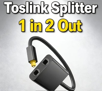 Toslink Splitter 1 bis 2 Female Adapter Für Digital Toslink Digital Audio Cable