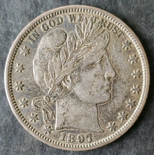 1897 50c Barber Silver Half Dollar