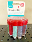 Sewing Kit Stitching Set 40 Pieces Reels Needles Buttons Measuring Tape Scissors