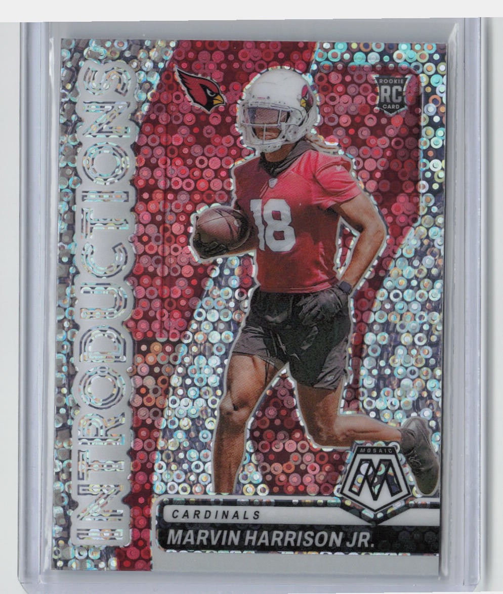 2024 Panini Mosaic #3 Marvin Harrison Jr. Introductions No Huddle Silver