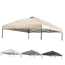  Canopy Replacement Top Pop Up Tent Cover Roof with Air Vent, 10x10ft Beige