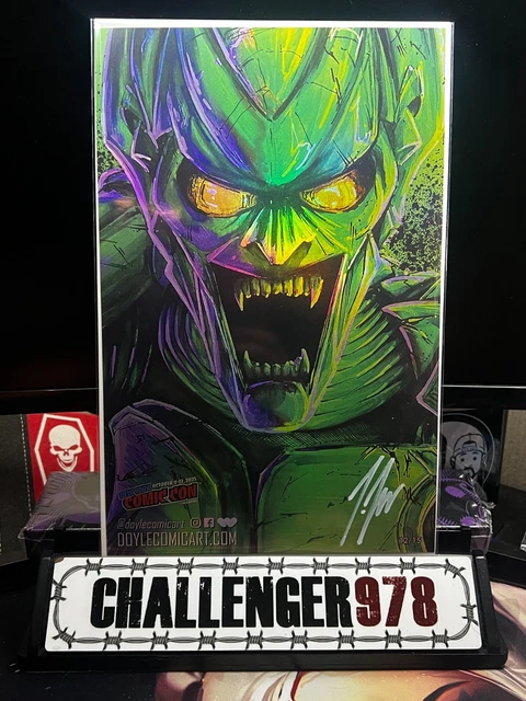 GREEN GOBLIN - Joe Doyle SIGNED FOIL Small Art Print #12/15 - NYCC