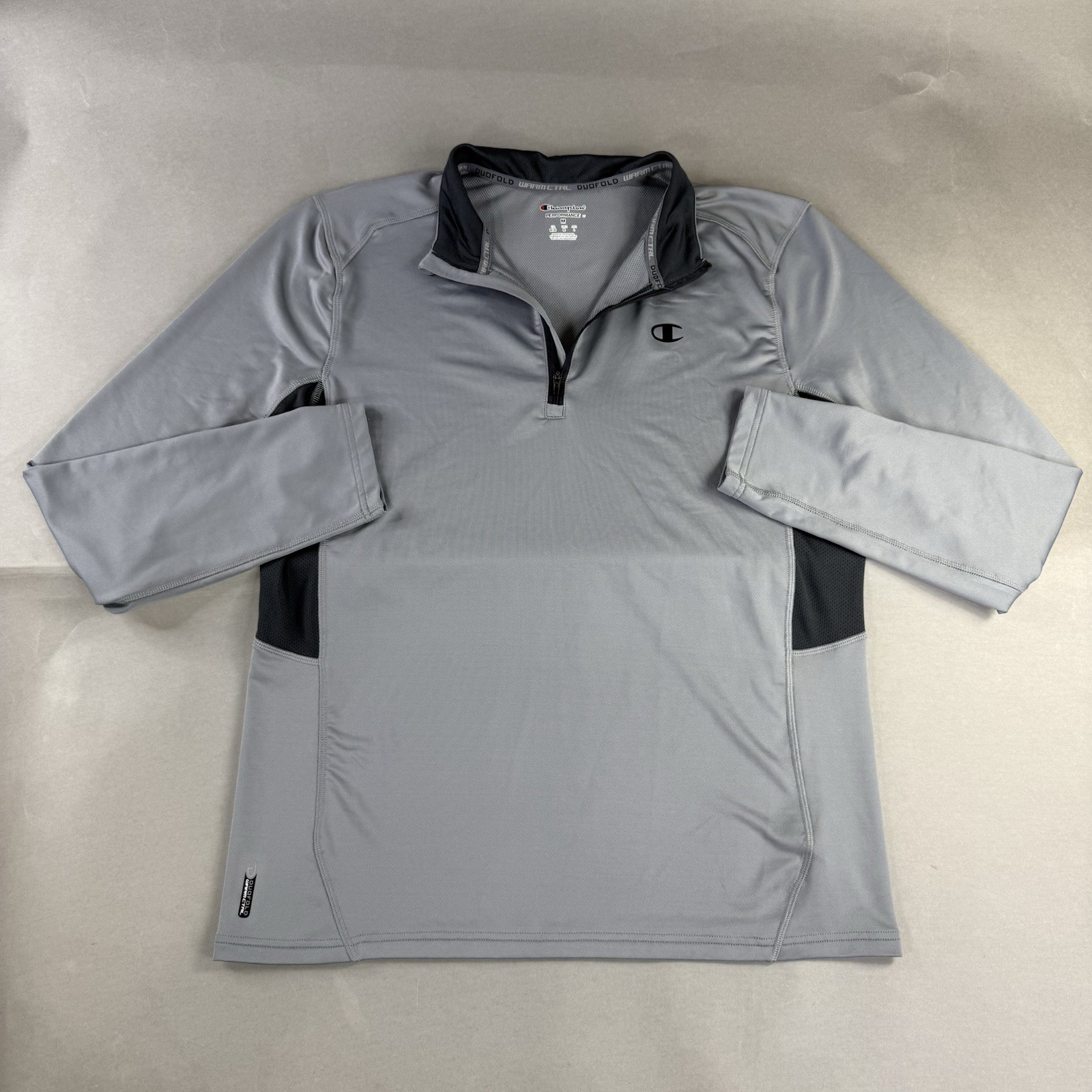 Champion Performance Sweater Medium Men Gray Pull… - image 1