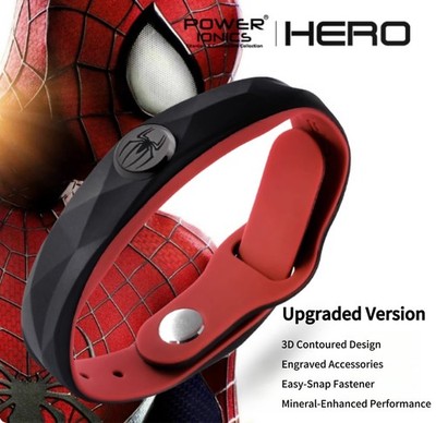 Power Ionics Spider-Man Upgraded Sports Band - Waterproof Mineral Wristband
