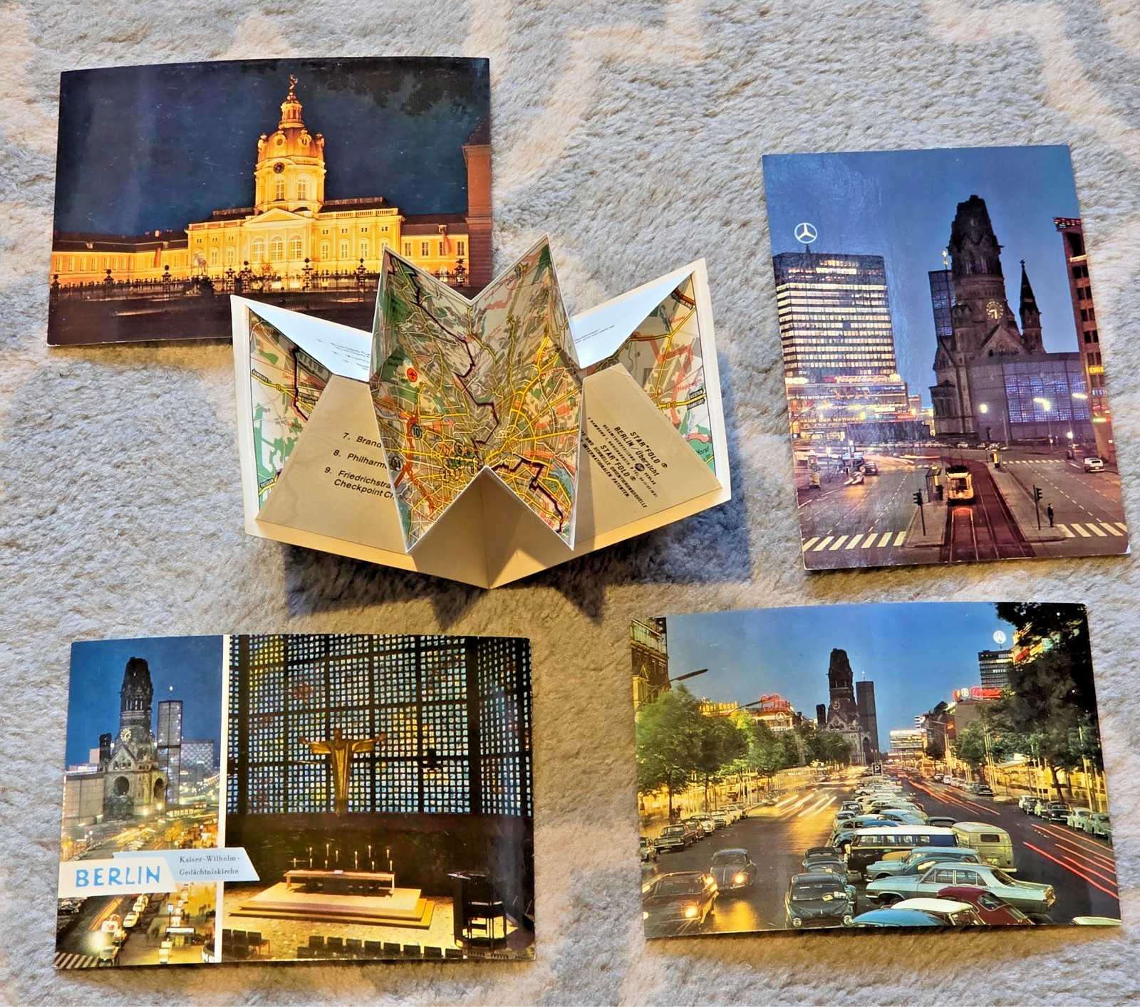 Postcard historical collection memorabilia lot: berlin, germany, 1967