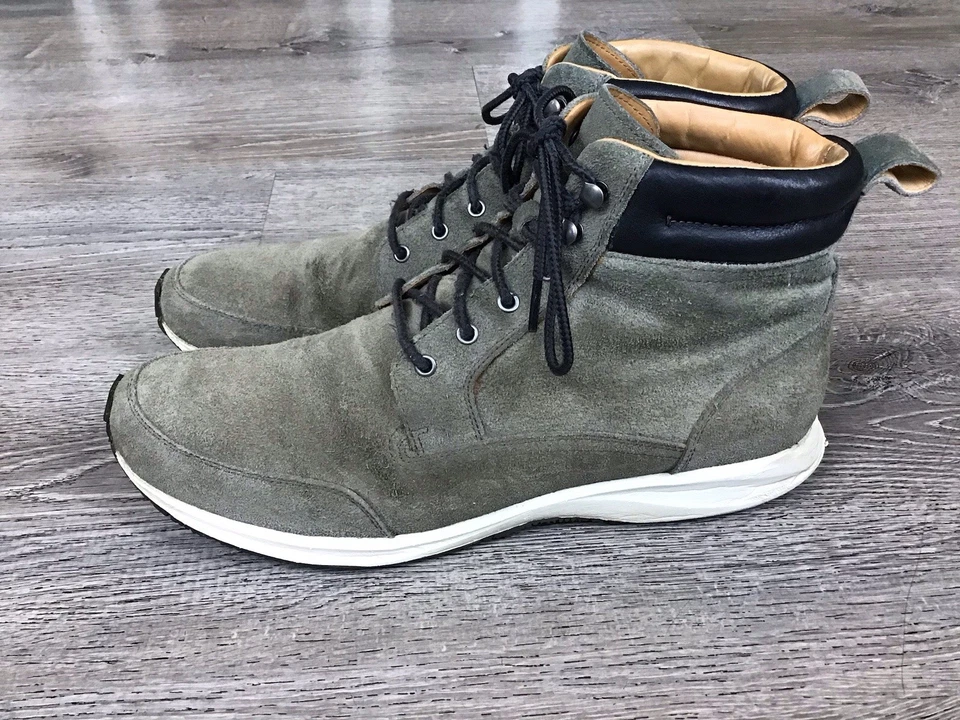 Botas Cole Haan Branson Para Hombre Gamuza Cuero Puntera Lisa C13686 Talla 12 M Foto 4 de 4