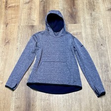 Nike Womens Therma Dri Fit Pullover Hoodie Size Medium Purple W Side Pocket