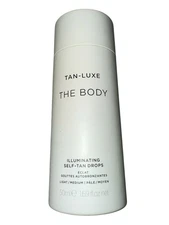Tan-Luxe the Body Illuminating Self-Tan Drops, Light-Medium, 1.69 oz (50ml)