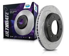 Bendix Rear Slotted and Dimpled Brake Rotor for Subaru Forester SG Impreza GD