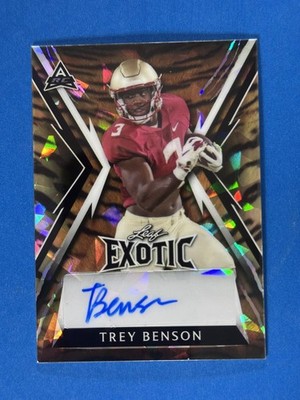 2023 Leaf Exotic Crystal Tiger Trey Benson Autograph /10