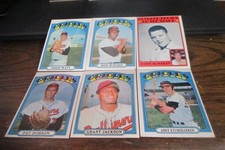 6) 1972 Topps Baltimore Orioles baseball cards #26 #128 Watt #140 #212 #344 #370
