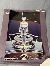 Vintage Boyce Motometer Hood Ornament Photo 8x12 Kodak Print Mounted
