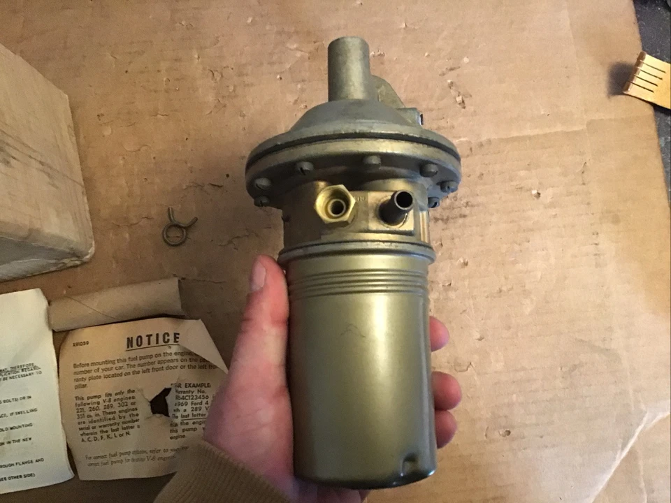 1963 年福特 Fairlane 带 289 Hi Po - 燃油泵 Carter X 重装全新 — 第 3/4 张图片