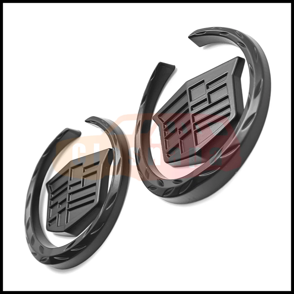 2 Side Window Roof Emblem For Cadillac Sport Accessories Left Right Small Badge Foto 4 de 4