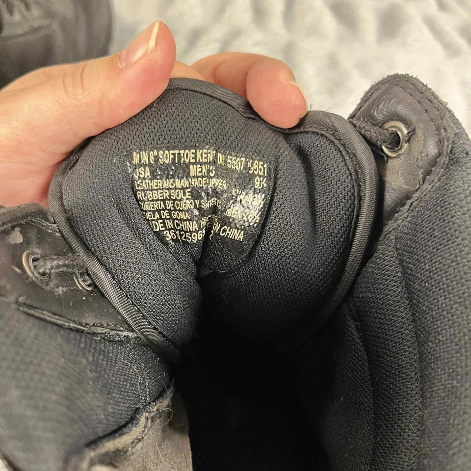 Botas Táticas Bates Masculinas 9.5 Pretas Enforcer Zíper Lateral Couro Nylon Biqueira Macia - Imagem 2 de 4