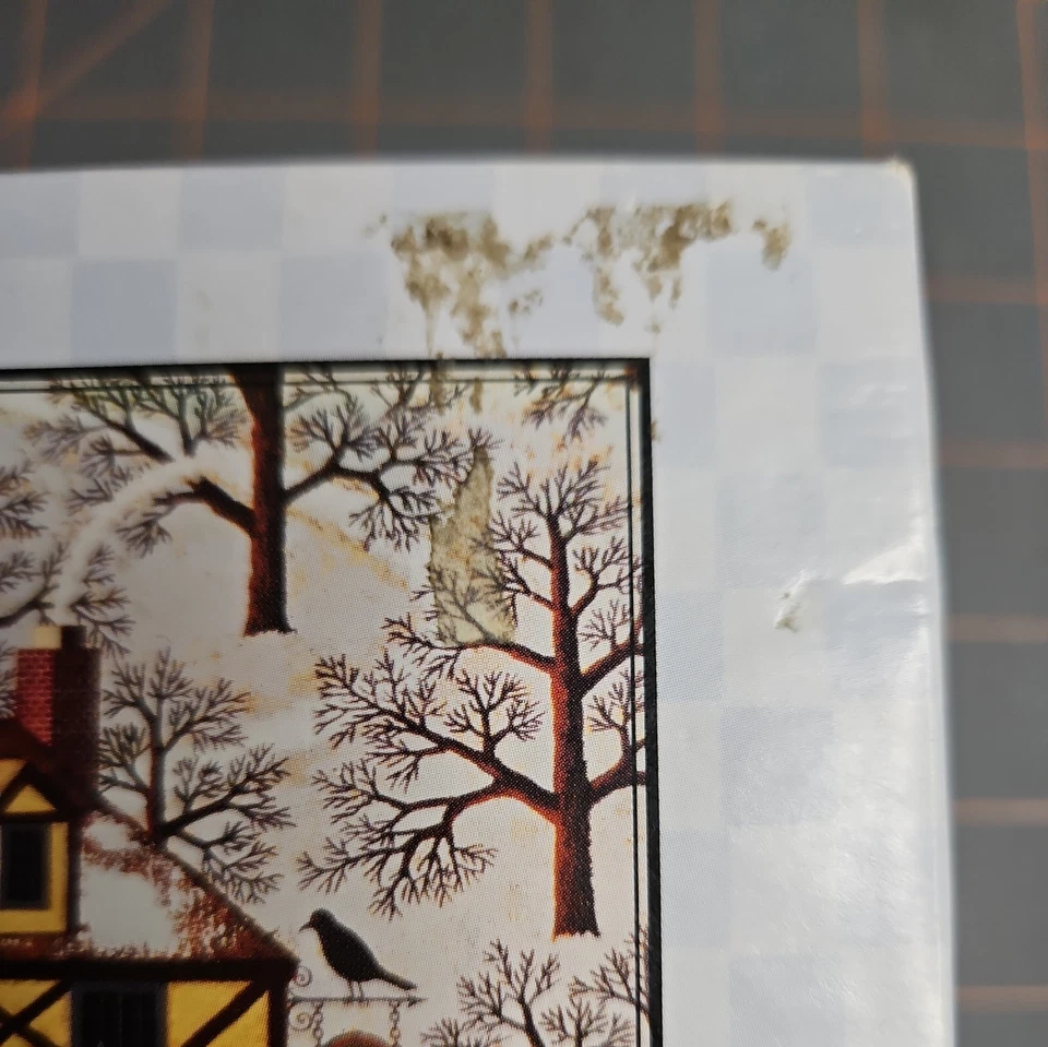 Rompecabezas completo Milton Bradley Charles Wysocki paseo en trineo nocturno 1000 piezas Foto 2 de 4