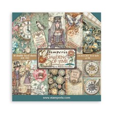 Stamperia Junk Journal Scrapbooking Cards 8x8 Gardens of Time Scrap