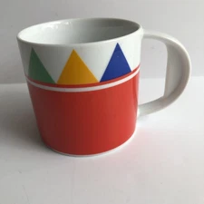 STUDIO NOVA by Mikasa Retro Mug TRIAD RED Primary Colors Triangle Cup