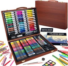 KINSPORY 150 PCS Kids Art Set, Deluxe Painting Art Box for Teens Boys Girls 4 5