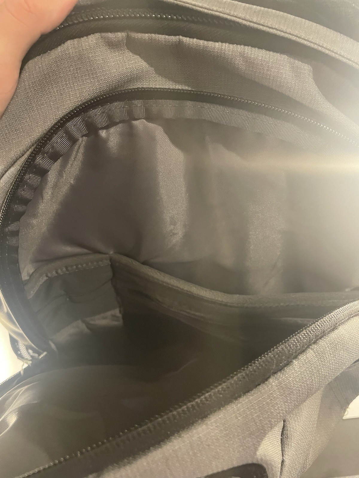 The North Face Backpack Gray Multi Zip Laptop Sch… - image 15