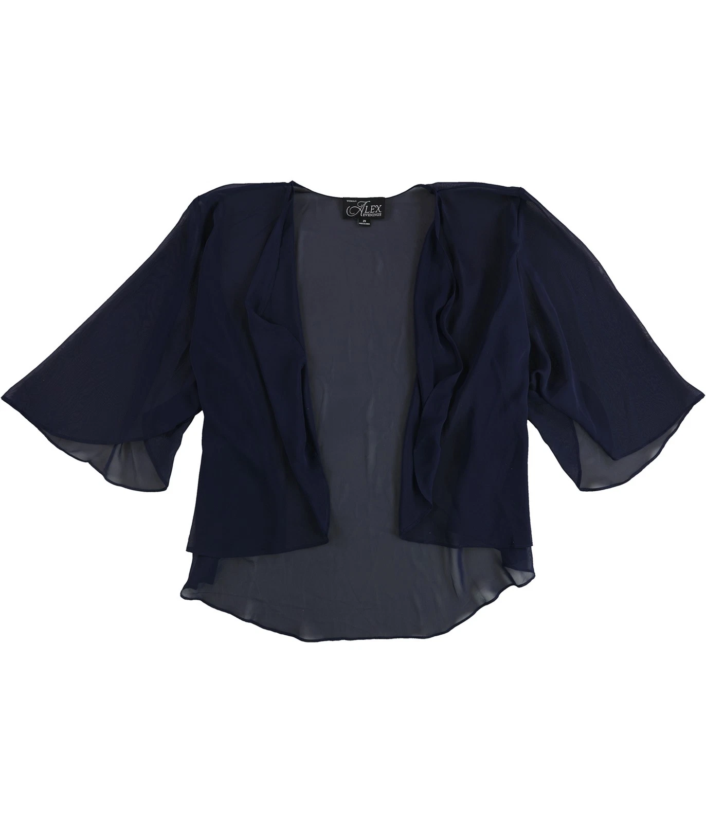 Alex Evenings Womens Chiffon Bolero Jacket