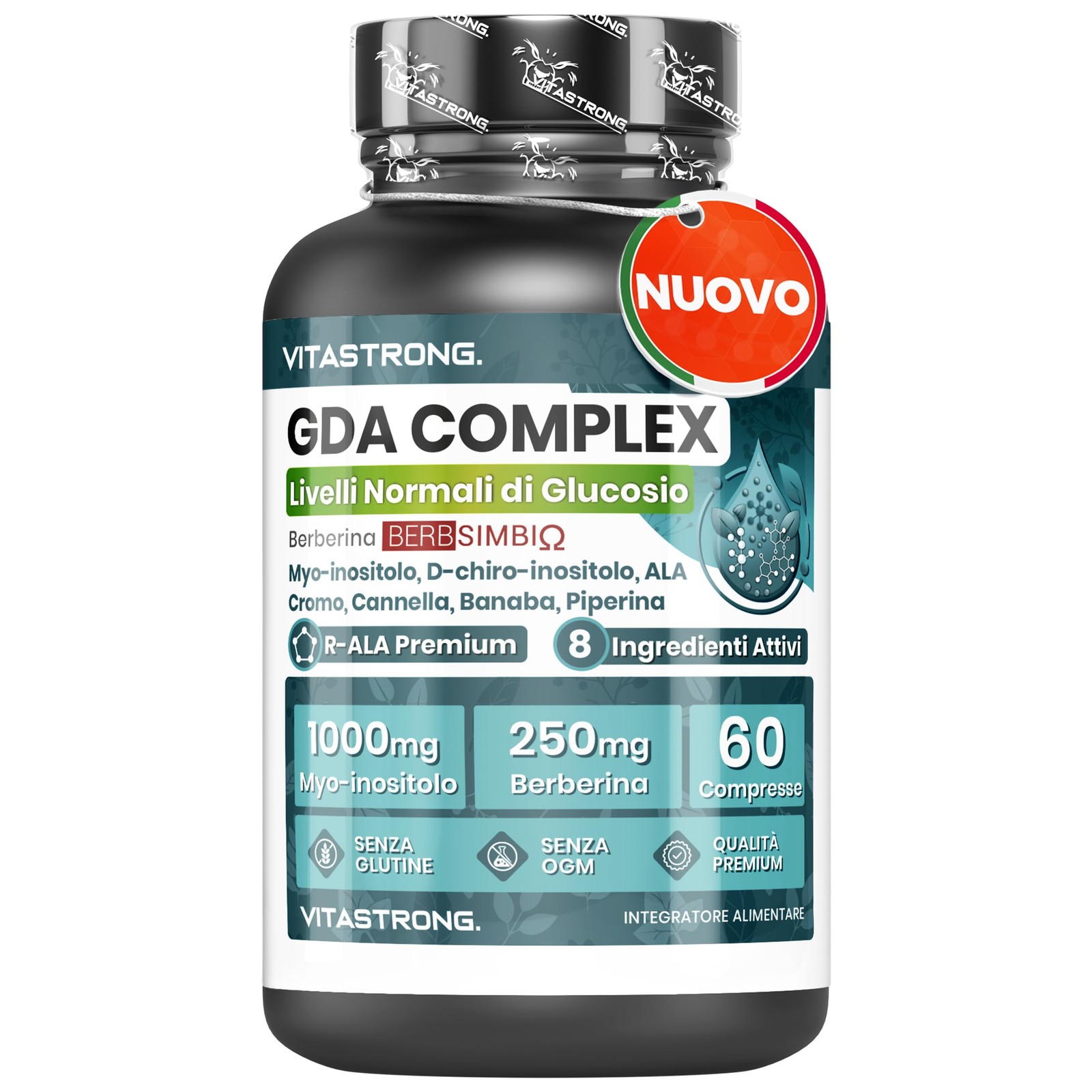 Vitastrong GDA Complex: Supporto Naturale con Berberina e Myo-Inositolo